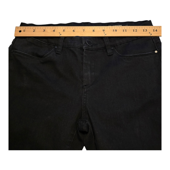 Blank NYC Jeans Womens 28 Black Intro Skinny Distressed Raw Hem Grunge Chic Y2K - Picture 13 of 13